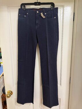 NWT $140 Fabrizio Gianni Soft Stretch Jeans NAVY sz 10